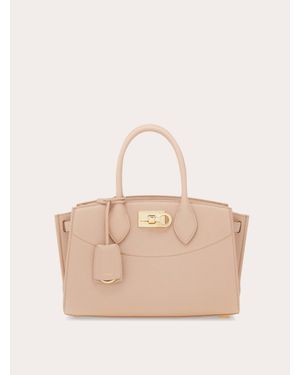 Ferragamo Femmes New Studio Soft Bag (M) Rose - Neutre