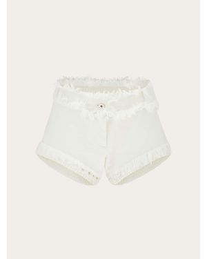 Ferragamo Mujer Shorts 5 Bolsillos Blanco - Neutro