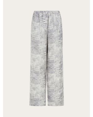 Ferragamo Silk Trouser - Grey