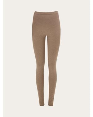 Ferragamo Jersey Leggings - Natural