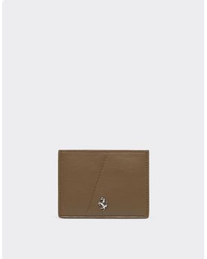 Ferrari Smooth Leather Card Holder - Multicolour