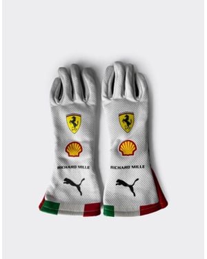 Ferrari Scuderia Leclerc Replica Racing Gloves For The 2026 Austin Grand Prix - White