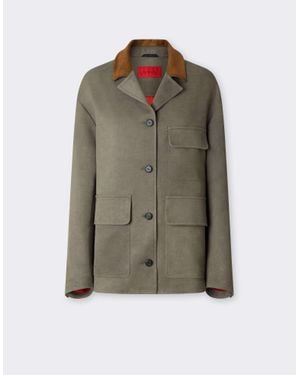 Ferrari Chaqueta De Cady Con Efecto Desgastado - Verde
