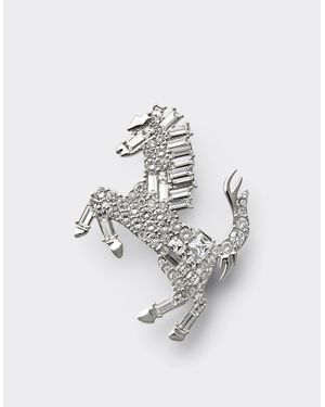 Ferrari Broche Cavallino Rampante Con Pedrería - Metálico
