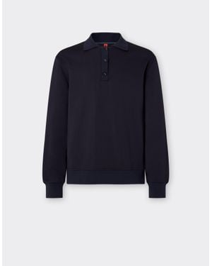 Ferrari Long-Sleeved Polo Shirt - Blue