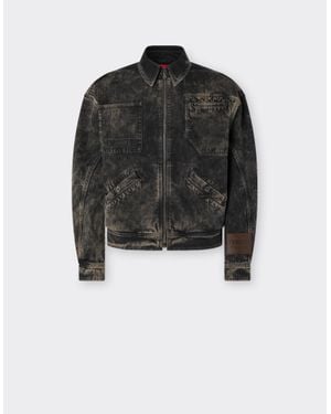 Ferrari Reconditioned By Denim Jacket For The 2026 Silverstone Grand Prix - Black