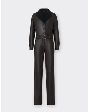 Ferrari Shearling Jumpsuit - Black