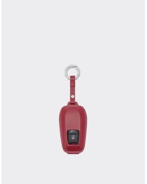 Ferrari Llavero De Piel Con El Logotipo De - Blanco