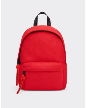 Ferrari Mochila Mini De Tejido Técnico Con El Escudo De - Rojo