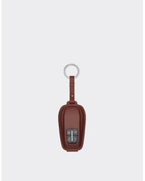 Ferrari Leather Keychain - White