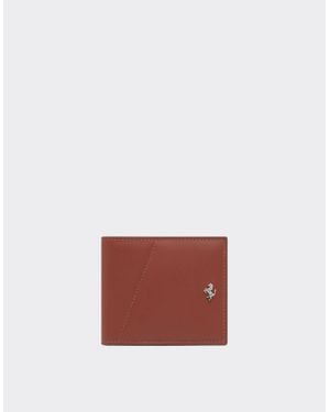Ferrari Smooth Leather Bifold Wallet - White