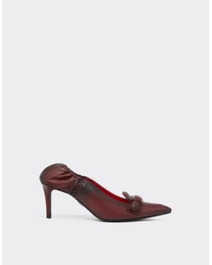 Ferrari Mocassins À Talons En Cuir - Multicolore