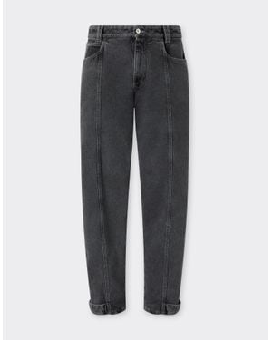 Ferrari Dark Marbled Denim Trousers - Grey