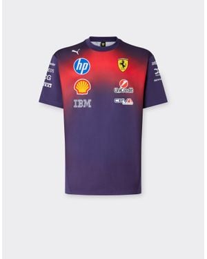 Ferrari Puma Replica T-Shirt For Scuderia Hp China 2026 - Blue
