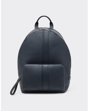 Ferrari Mochila De Piel Granulada - Azul