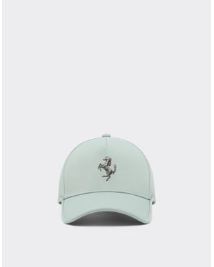 Ferrari Baseball Cap With Metal Prancing Horse - Blue
