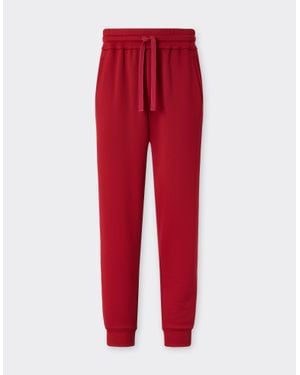 Ferrari Technical Jersey Fleece Pants - Red