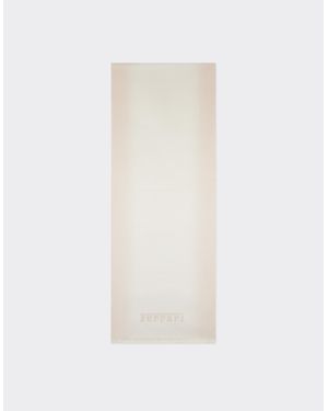 Ferrari Brushed Silk Scarf - White