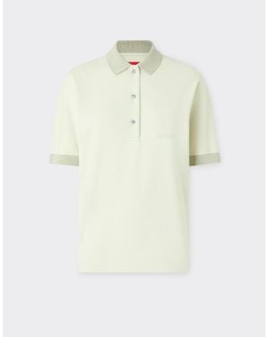 Ferrari Cotton Interlock Polo Shirt - White