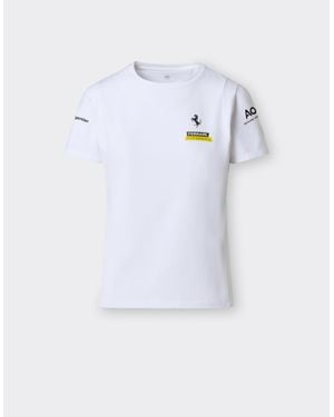 Ferrari Hypersail Tech Jersey T-Shirt - White