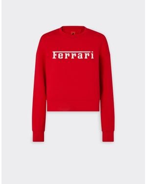 Ferrari Sudadera Con Logo - Rojo