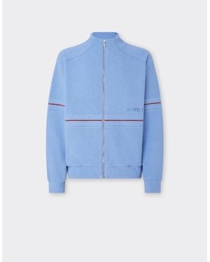Ferrari Full Zip Japanese Fleece Sweatshirt - Blue