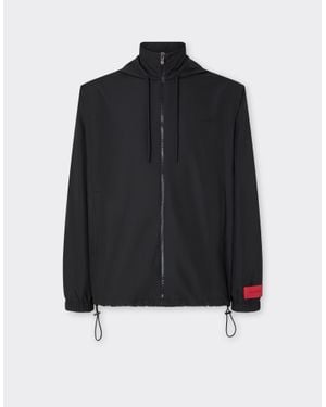 Ferrari Nylon Windbreaker Jacket - Black