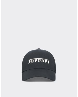 Ferrari Baseball Cap Con Logo - Nero