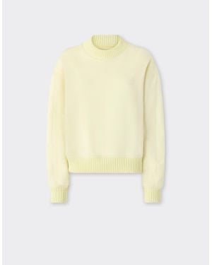 Ferrari Sudadera De Algodón Y Cachemira - Amarillo