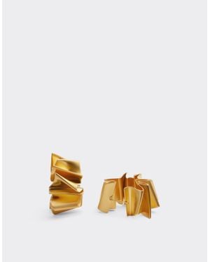 Ferrari Brass Earrings With Finish - Metallic