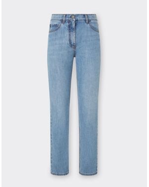 Ferrari Five-Pocket Denim Pants - Blue