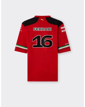 Ferrari Scuderia Replica Leclerc Football Jersey - Austin Special Edition - Red