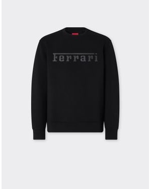 Ferrari Scuba Sweatshirt With Logo - Black