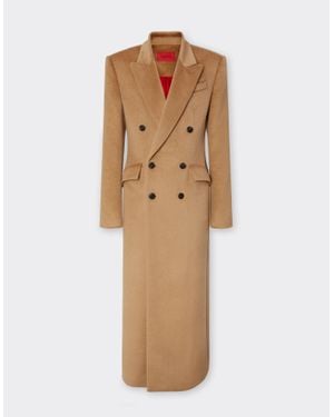 Ferrari Double-Breasted Coat - Natural