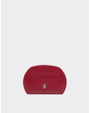 Ferrari The Dino Leather Card Holder - Red