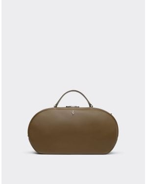 Ferrari La Dino Bowling Bag Soft - Marrone