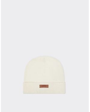 Ferrari Cashmere Beanie - Natural