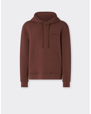 Ferrari Hooded Sweatshirt - Brown