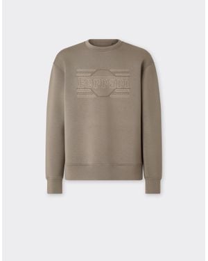 Ferrari Scuba Sweatshirt With Embroidery - Natural