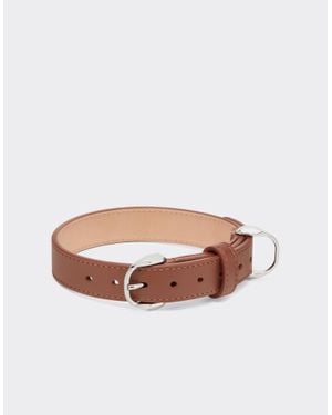 Ferrari X Charles Leclerc Leather Collar - White