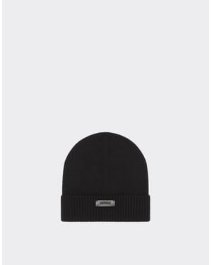 Ferrari Wool And Cashmere Beanie - Black