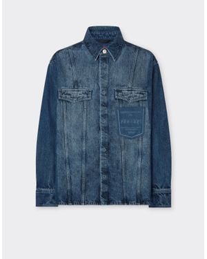 Ferrari Reconditioned By Denim Overshirt Jacket - Blue