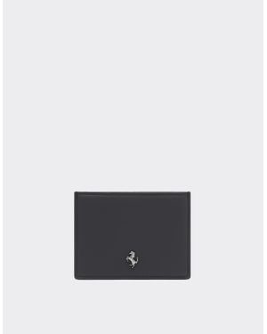Ferrari Second Life Leather Card Holder - White