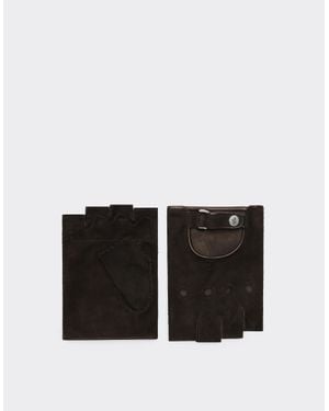Ferrari Suede Driving Gloves - Black