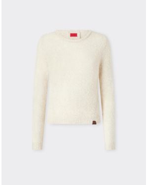 Ferrari Jersey De Cachemira Y Seda - Blanco