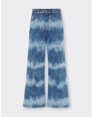 Ferrari Pantalón Vaquero Tie-Dye X Charles Leclerc - Azul