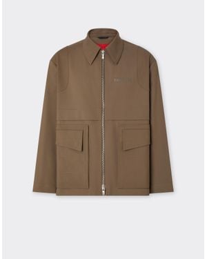Ferrari Technical Cotton Caban - Brown