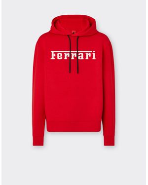 Ferrari Scuba Sweatshirt With Logo - Red