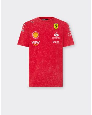 Ferrari T-Shirt Puma Per Scuderia Desert Sun Special Edition - Rosso