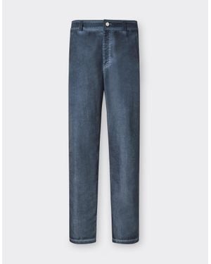 Ferrari Nylon Gabardine Chino Pants - Blue